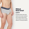 Amazon Essentials Men’s Breathable Ribbed Knit Briefs with Elasticized Waistband, Multipacks(Deep Blue / Navy / Light Grey Heather)