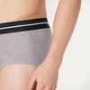 Amazon Essentials Men’s Breathable Ribbed Knit Briefs with Elasticized Waistband, Multipacks(Grey/Red/White)