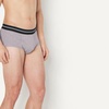 Amazon Essentials Men’s Breathable Ribbed Knit Briefs with Elasticized Waistband, Multipacks(Grey/Red/White)