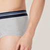 Amazon Essentials Men’s Breathable Ribbed Knit Briefs with Elasticized Waistband, Multipacks(Light Grey Heather)