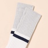 Amazon Essentials Men’s Colorblock Crew Sock, 6 Pairs(Grey/Navy/White)