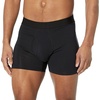 Amazon Essentials Men’s Cotton Jersey Boxer Briefs Underwear (Available in Big & Tall), Pack of 5(Black/Navy/Grey Heather)