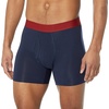 Amazon Essentials Men’s Cotton Jersey Boxer Briefs Underwear (Available in Big & Tall), Pack of 5(Dark Red  Mixed Print)
