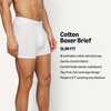 Amazon Essentials Men’s Cotton Jersey Boxer Briefs Underwear (Available in Big & Tall), Pack of 5(White)