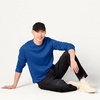 Amazon Essentials Men’s Crewneck Fleece Sweatshirt with Ribbing (Available in Big & Tall)(Blue Heather)