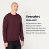 Amazon Essentials Men’s Crewneck Fleece Sweatshirt with Ribbing (Available in Big & Tall)(Burgundy)