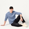 Amazon Essentials Men’s Crewneck Fleece Sweatshirt with Ribbing (Available in Big & Tall)(Denim Blue)