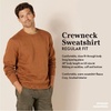 Amazon Essentials Men’s Crewneck Fleece Sweatshirt with Ribbing (Available in Big & Tall)(Light Blue Heather)