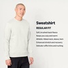 Amazon Essentials Men’s Crewneck Fleece Sweatshirt with Ribbing (Available in Big & Tall)(Off-white)