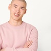 Amazon Essentials Men’s Crewneck Fleece Sweatshirt with Ribbing (Available in Big & Tall)(Pink)