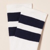 Amazon Essentials Men’s Cushioned Retro Stripe Crew Socks, 8 Pairs(Grey/Navy/White)