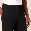 Amazon Essentials Men’s Fleece Sweatpants, Closed Bottom (Available in Big and Tall)(Black)