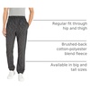 Amazon Essentials Men’s Fleece Sweatpants, Closed Bottom (Available in Big and Tall)(Charcoal Space-dye)