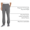 Amazon Essentials Men’s Fleece Sweatpants, Closed Bottom (Available in Big and Tall)(Dark Grey Heather)