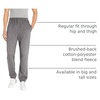 Amazon Essentials Men’s Fleece Sweatpants, Closed Bottom (Available in Big and Tall)(Light Grey Space-dye)