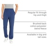 Amazon Essentials Men’s Fleece Sweatpants, Closed Bottom (Available in Big and Tall)(Navy Space-dye)