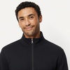 Amazon Essentials Men’s Full Zip Mock Neck French Terry Sweatshirt, Lightweight(Black)