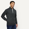 Amazon Essentials Men’s Full Zip Mock Neck French Terry Sweatshirt, Lightweight(Charcoal Heather)