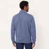 Amazon Essentials Men’s Full Zip Mock Neck French Terry Sweatshirt, Lightweight(Indigo Blue)