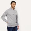 Amazon Essentials Men’s Full Zip Mock Neck French Terry Sweatshirt, Lightweight(Light Grey Heather)