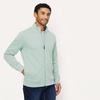 Amazon Essentials Men’s Full Zip Mock Neck French Terry Sweatshirt, Lightweight(Mint)