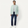 Amazon Essentials Men’s Full Zip Mock Neck French Terry Sweatshirt, Lightweight(Mint Green)