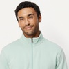 Amazon Essentials Men’s Full Zip Mock Neck French Terry Sweatshirt, Lightweight(Mint Green)