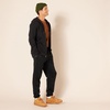 Amazon Essentials Men’s Full-Zip Fleece Hoodie Sweatshirt (Available in Big & Tall)(Black)