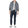 Amazon Essentials Men’s Full-Zip Fleece Hoodie Sweatshirt (Available in Big & Tall)(Navy Stripe)
