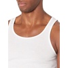 Amazon Essentials Men’s Lightweight Breathable Cotton Slim Fit Tank Undershirts, Pack of 6(Black/White)