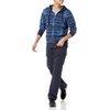 Amazon Essentials Men’s Lightweight French Terry Full-Zip Hoodie(Blue Wave Print)