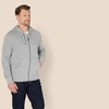 Amazon Essentials Men’s Lightweight French Terry Full-Zip Hoodie(Light Grey Heather)