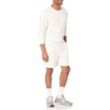 Amazon Essentials Men’s Lightweight French Terry Relaxed Fit Sweat Shorts with Drawstring (Available in Big & Tall)(Eggshell White)