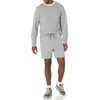 Amazon Essentials Men’s Lightweight French Terry Relaxed Fit Sweat Shorts with Drawstring (Available in Big & Tall)(Grey Heather)