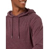 Amazon Essentials Men’s Lightweight Jersey Pullover Hoodie, Soft(Burgundy)