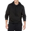 Amazon Essentials Mens Lightweight Long-Sleeve French Terry Hoodie(Black)