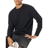 Amazon Essentials Men’s Long-Sleeve Lightweight French Terry Crewneck Sweatshirt(Black)