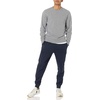 Amazon Essentials Men’s Long-Sleeve Lightweight French Terry Crewneck Sweatshirt(Charcoal Heather)