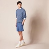 Amazon Essentials Men’s Long-Sleeve Lightweight French Terry Crewneck Sweatshirt(Indigo Blue)