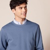 Amazon Essentials Men’s Long-Sleeve Lightweight French Terry Crewneck Sweatshirt(Indigo Blue)