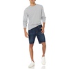 Amazon Essentials Men’s Long-Sleeve Lightweight French Terry Crewneck Sweatshirt(Light Grey Heather)