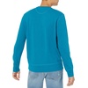 Amazon Essentials Men’s Long-Sleeve Lightweight French Terry Crewneck Sweatshirt(Teal Blue)