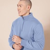 Amazon Essentials Men’s Long-Sleeve Quarter-Zip Pullover Fleece Sweatshirt(Denim Blue)