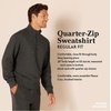 Amazon Essentials Men’s Long-Sleeve Quarter-Zip Pullover Fleece Sweatshirt(Green)