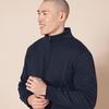 Amazon Essentials Men’s Long-Sleeve Quarter-Zip Pullover Fleece Sweatshirt(Navy)