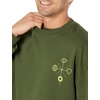 Amazon Essentials Men’s Oversized-Fit Crewneck Sweatshirt (Available in Big & Tall)(Dark Olive)