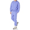 Amazon Essentials Men’s Oversized-Fit Crewneck Sweatshirt (Available in Big & Tall)(Purple Blue)