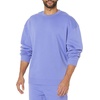 Amazon Essentials Men’s Oversized-Fit Crewneck Sweatshirt (Available in Big & Tall)(Purple Blue)