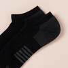 Amazon Essentials Men’s Performance Cotton Cushioned Athletic No-Show Breathable Gym Socks with Support, 6 Pairs(Black)