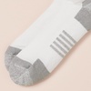 Amazon Essentials Men’s Performance Cotton Cushioned Athletic No-Show Breathable Gym Socks with Support, 6 Pairs(White)